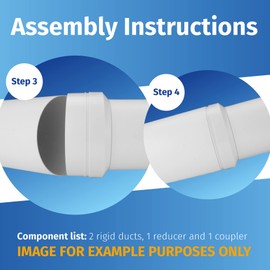 FANTRONIX Circular Connector with Backdraught Shutter 150mm - 6 inch Dia. Non-Return Damper Flap to Connect Duct Pipe or Flexible Ducting Hose.
