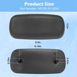 4 Pack HTCP8-05-0094 Hot Tub Spa Pillow Replacement for Master Spa, Generic Flat Pillow Starting in 2009, Replace Part HTCP8-05-0094, X540720, MASX540720