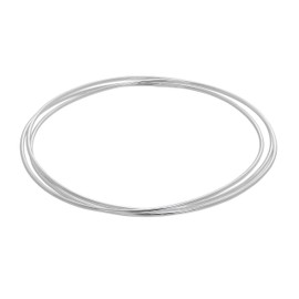 jewellerybox Sterling Silver Triple Stack Bangle, Sterling Silver