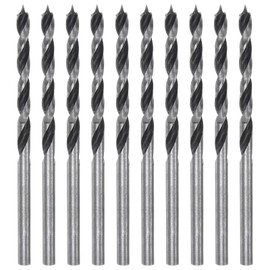 10 Pcs 3mm Brad Point Wood Drill Bits, Professional Carbon Steel, Small Manual and Electric Tip Drills, Clean Efficient Drilling, Perfect for Precision Drilling