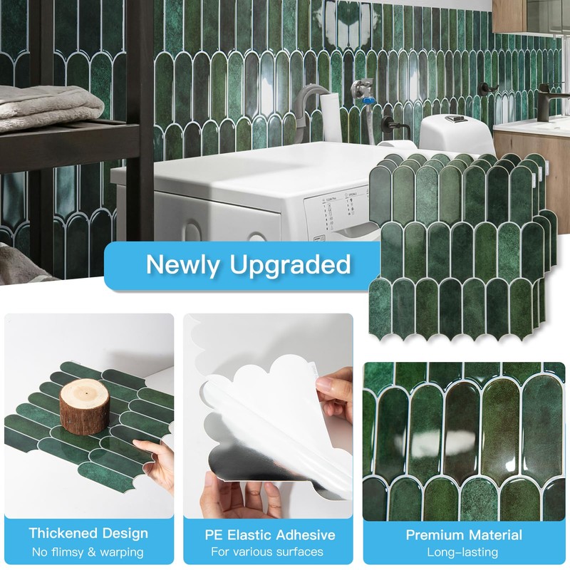 Art3d 12 x 12 Inch Heavy-Duty Peel and Stick Backsplash,