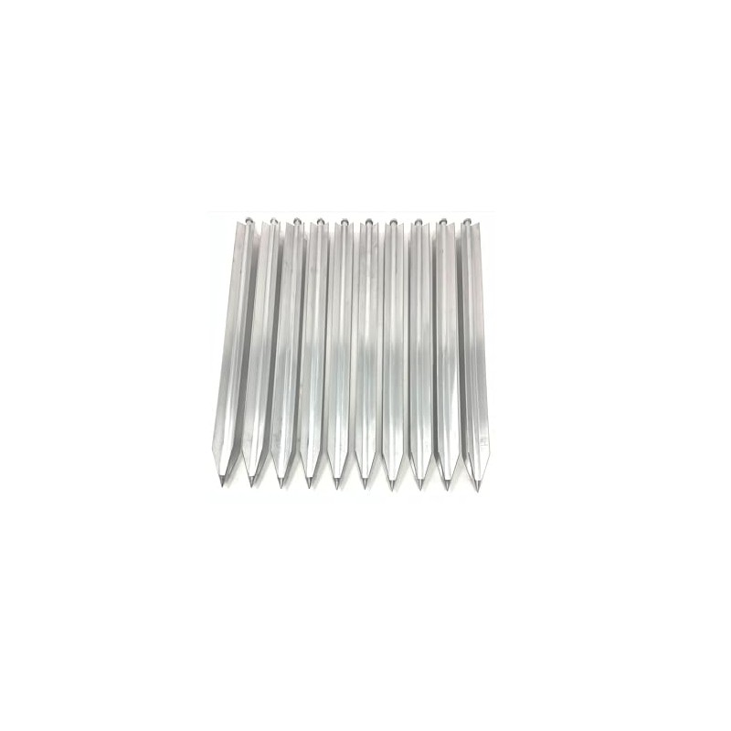 Carjo 10 Pack Aluminum Paver Lawn Stake Pipe Tube Pool