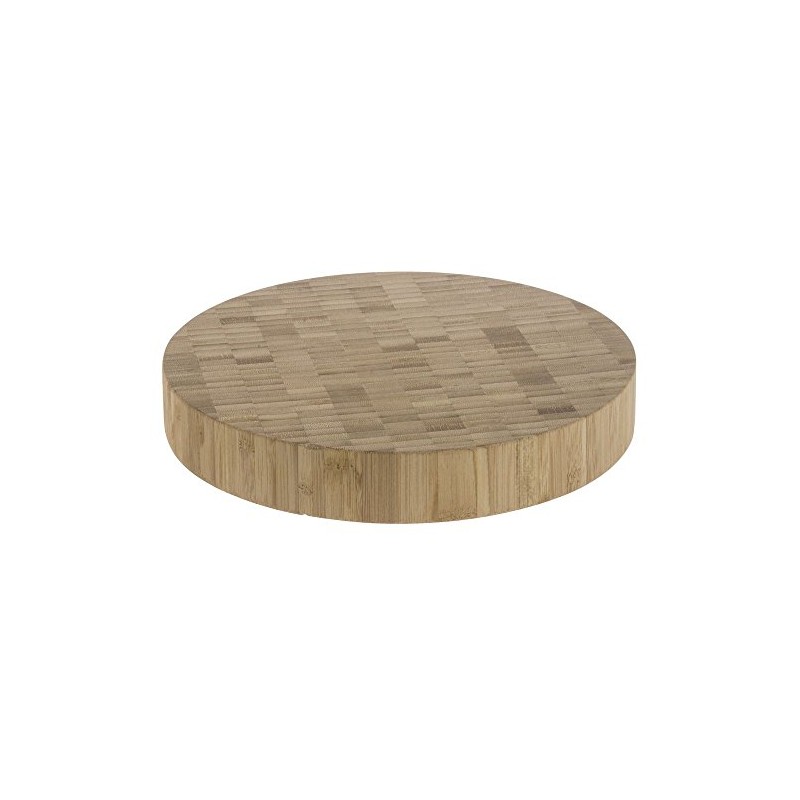 American Metalcraft B10 Serving Board, Bamboo, Round, 10" Dia., 3-1/2"