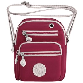 FAVORTALK Crossbody Bag for Women with Multiple Pockets Small Shoulder Bag Phone Bag Waterproof with Adjustable Strap for Travel Shopping Outing Work Strolling - B36109