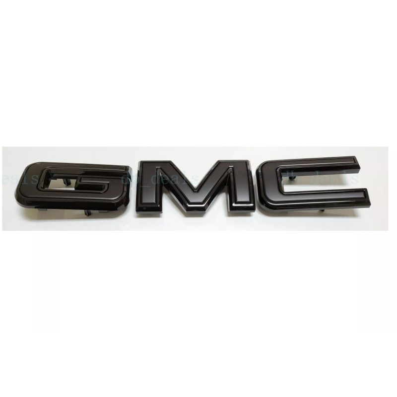 GMC Front Only All Black Emblem 2019-2024 GMC Sierra 1500