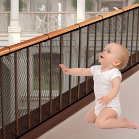 Children's Safety Net, 300 x 90 cm, Children's Stair Safety Net, Baby Balcony Railing, 3 Metres, Staircase Safety Net, Household Fall Protection Net, for Protection of Children, Pets