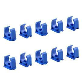 Sinmova 10PCS 20mm U Type Pipe Clamps Tubing Clips Conduit Fittings Blue