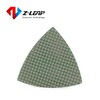 Z-LEAP 樹脂三角サンディングパッド 振動ツール用 サンドペーパーシート 研磨 磁器 ストーンガラス セラミックディスク 3インチ(80mm) 800グリット-2個