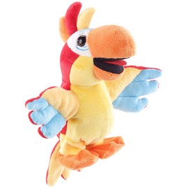 Playtastic Toy: Talking Plush Parrot with Microphone, Speaks and Walks, 22 cm, Plush Talking Toy