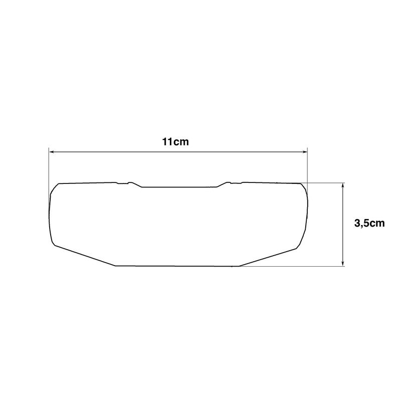 Axa Blueline 93961495SC tail light, 50 mm