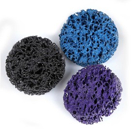 15 Pcs 2 Inch Roloc Strip Abrasive Discs for Rust Removal and 3 Grits from Coarse to Fine for Steel Grinding 2 Pcs 1/4 Inch Shank Quick Change Disc Pad Holder Included