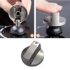 YANWANDEFA 4 Pcs 6MM Gas Hob Knobs Silver Cooker Hob
