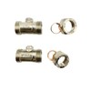 hep® 15mm x 1/2" Male Flat Faced Matt Chrome Service