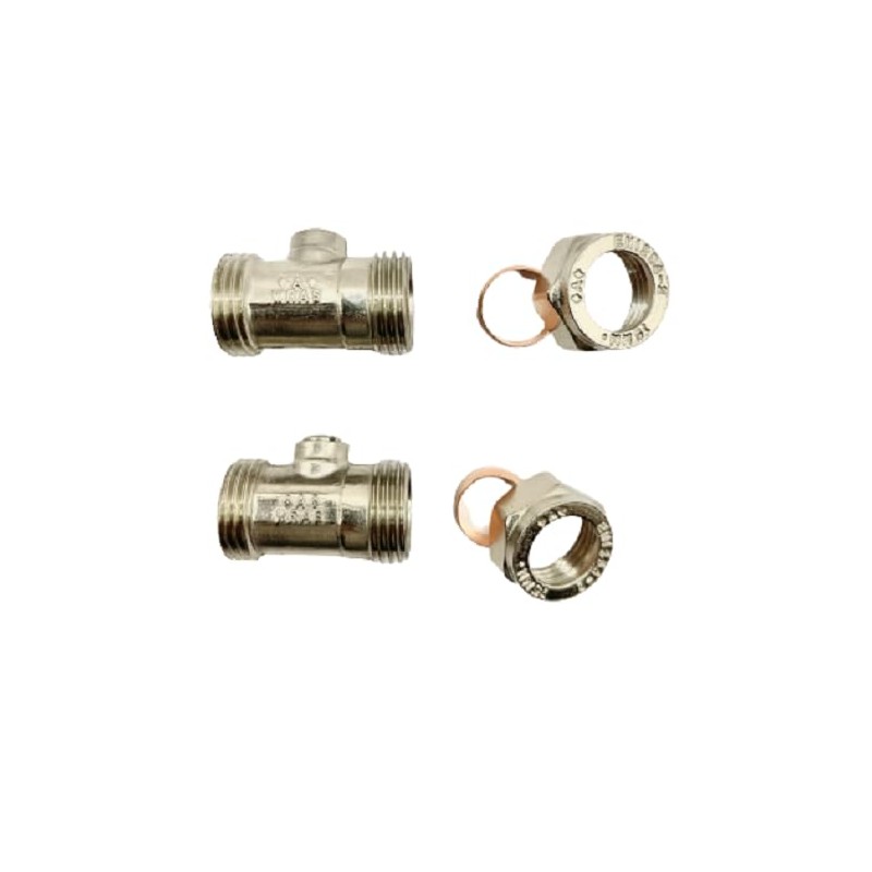 hep® 15mm x 1/2" Male Flat Faced Matt Chrome Service