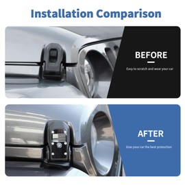 SQQP Locking Hood Latche Hood Lock Fit for 2018-2025 Jeep Wrangler JL JLU & Gladiator JT, Hood Catch Kit (Aluminum Alloy,USA Flag)