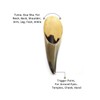 Jovivi Gua Sha Scraping Massage Tool,100% Hand Made Buffalo Horn