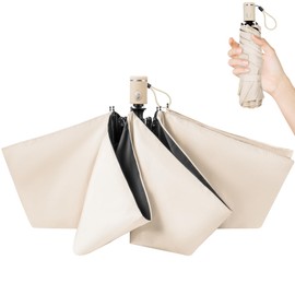 Parasol, Folding Umbrella 【2025 Latest 310T High-Density Fabric UV Cut 100% UV Protection Ultra Lightweight Strong Windproof Ribs】Suitable for Both Sunny and Rainy Weather Summer Shield "UV Protection