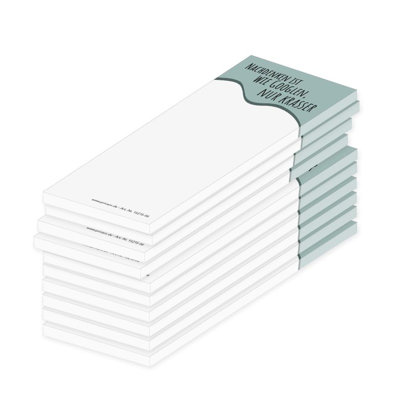 PRICARO Notepad "Quote 06" Magnetic 62 x 148 mm Pack