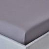 HOMESCAPES Dark Grey Deep Fitted Sheet (12”) King 200 TC