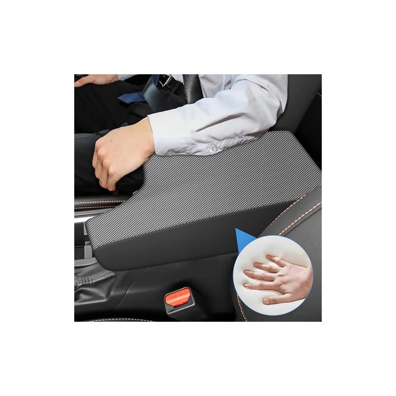 AOMSAZTO Armrest Covers for 2018-2023 Subaru Crosstrek Carbon Fiber