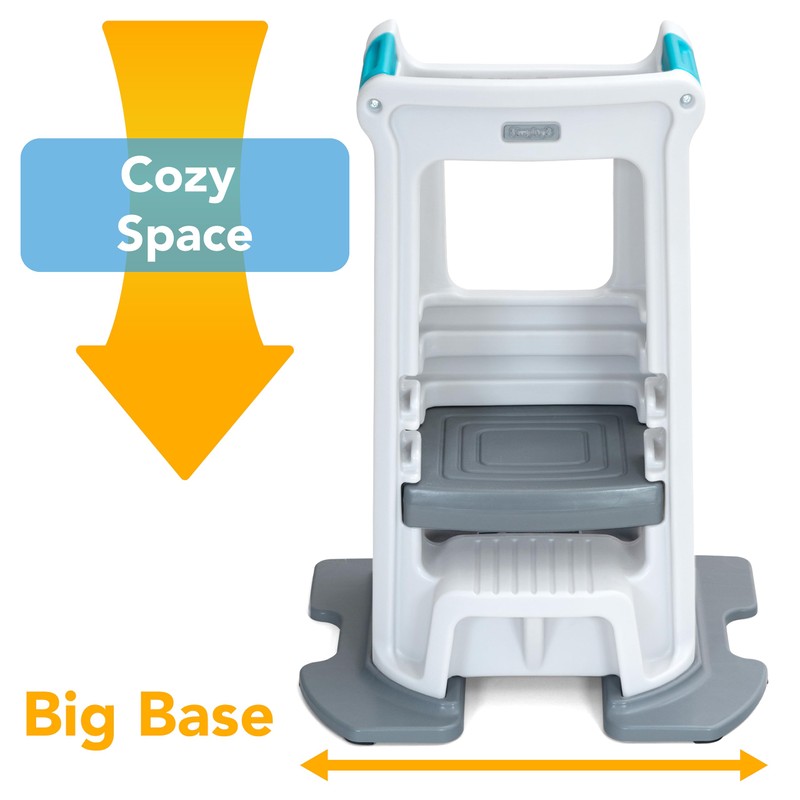 Simplay3 Toddler Tower Montessori Standing Kitchen Step Stool with Sturdy