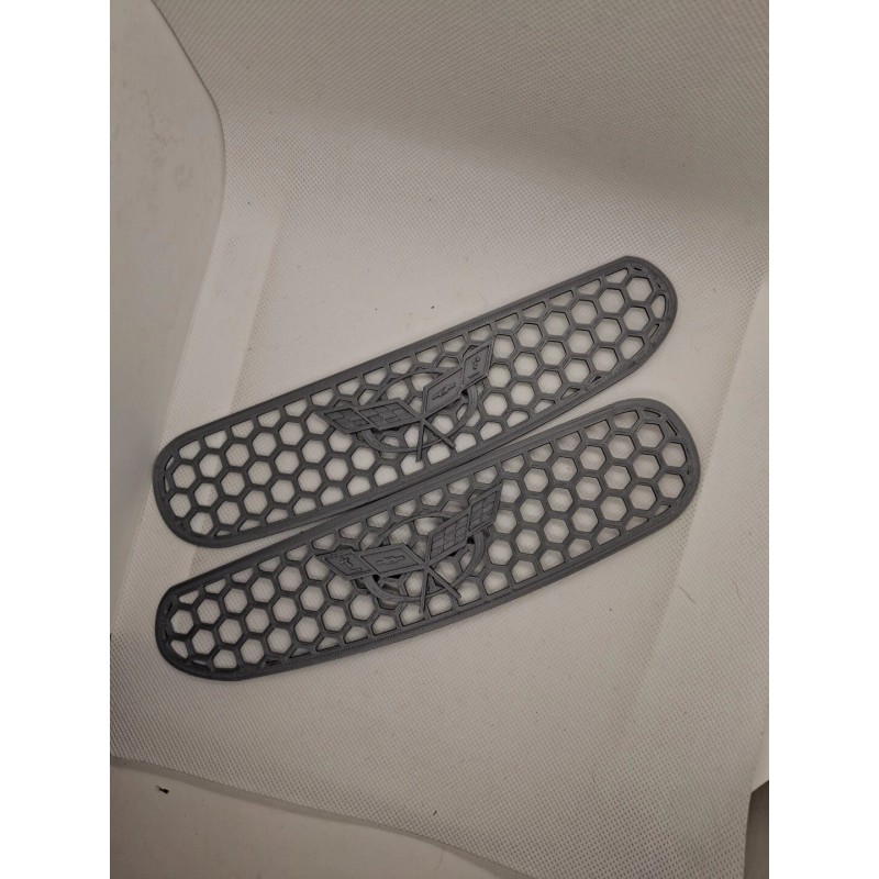 Corvette C5 CORVETTE Silver   BRAKE DUCT  HONEYCOMB  GRILL GRILLE