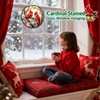 BDHRKTE Cardinal Bird Glass Window Hanger – Christmas Ornament for