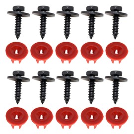 20 Pcs Stainless Steel Engine Undertray Screws Compatible with Ford Focus Easy Installation for Ford Focus C Max MK2 MK3 MK4 Mondeo (20 Clips, 20 Screws)