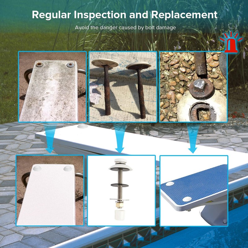 ArcViar Diving Board Bolt Kit, Diving Board Mounting Kit for