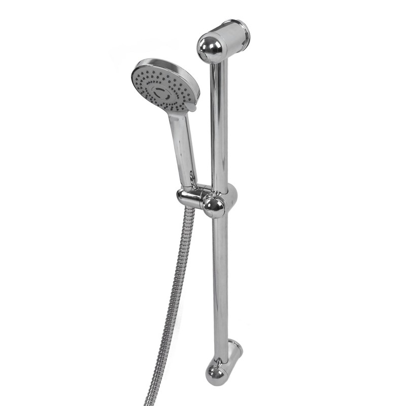 Shower Slide Rail Set 360° Rotation Adjustable Height with 1.5m