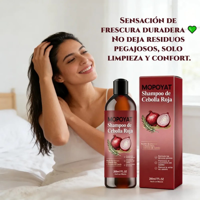 Shampoo Cebolla Roja Aceite De Romero Con Y Extracto Canela