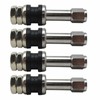 New 4X TR48 Bolt On Tire Valve Stem Chrome Metal