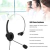 Telephone Headset RJ9 Earphone with 330° Adjustable Microphone for Home