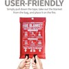 WUERLI Fire Blanket,47" x 71",Fiberglass Fire Blanket for Camping and