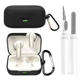 Luchefat Funda Protector Para Realme Buds Air 7 / 7 Pro + Limpiador.negro