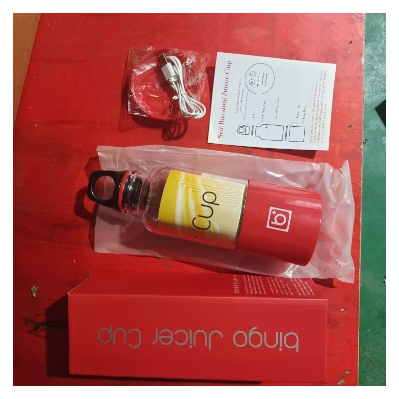 Bingo 500ml Mini Portable USB Rechargeable Electric Juicer Cup Blender