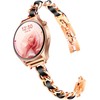 LYSANDRA Slim Gold Bands Adjustable Metal Chain Bracelet Strap Compatible