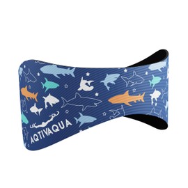 AqtivAqua Swimming Headband Swim Ear Band Protection Cover Swim Headband for Kids Adults Men Women Toddlers Ear Plugs in (Color: Blue P1, Size: X-Large)