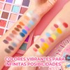 Paleta de Sombras de Ojos de 45 Colores con Espejo