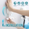 TAILI Suction Cup Razor Holder for Shower Wall 2 Pack,