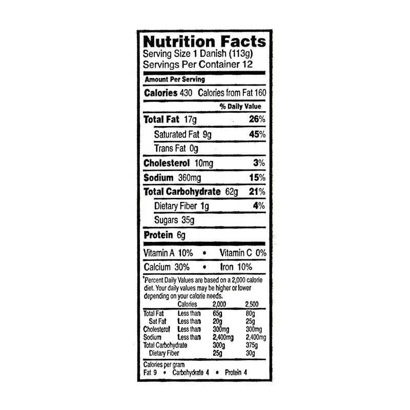 Cloverhill Original Cheese Danish, 12/Pack (900-00172)