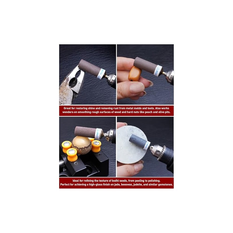 600 800 1000 1200 Grit Sanding Bits for Dremel Tool