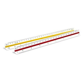Liquidraw Metric Triangular Scale Ruler 30cm, Architectural