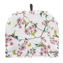 Yorfeemge Peach Blossom Tea Cosy for Teapot Large Tea Cozy for Teapot British Tea Cozies for Party Wadding Tea Cosy Covers Fit 1 to 6 Cup Teapot Warmer Neutral 12.9 * 10.4 in Hummingbird