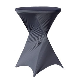 TRUTZHOLM Bar Table Cover in Anthracite for Party Table Bistro Table Cover 60 cm 70 cm 80 cm Folding Table Cover Table Cover Table Cover Table Cover
