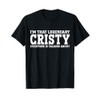 Cristy Personal Name Women Girl Funny Cristy T-Shirt