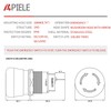 APIELE 19mm Metal Emergency Stop Push Button Swicth Latching 12-250V