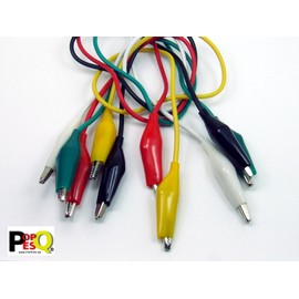 POPESQ® - Alligator clips cable, 5 Colors, 40 cm #A319