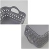 Ortodayes Gris Cesta de Almacenamiento de Plastico, Cesta Rectangular Plastico,