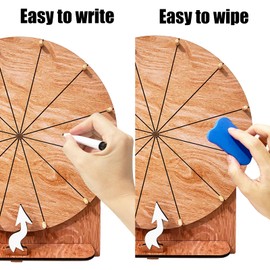 11.4 Inch Spinning Prize Wheel, Tabletop Roulette Spinner Wheel of Fortune for New Year Wedding Christmas Graduation Carnival and Party Birthday